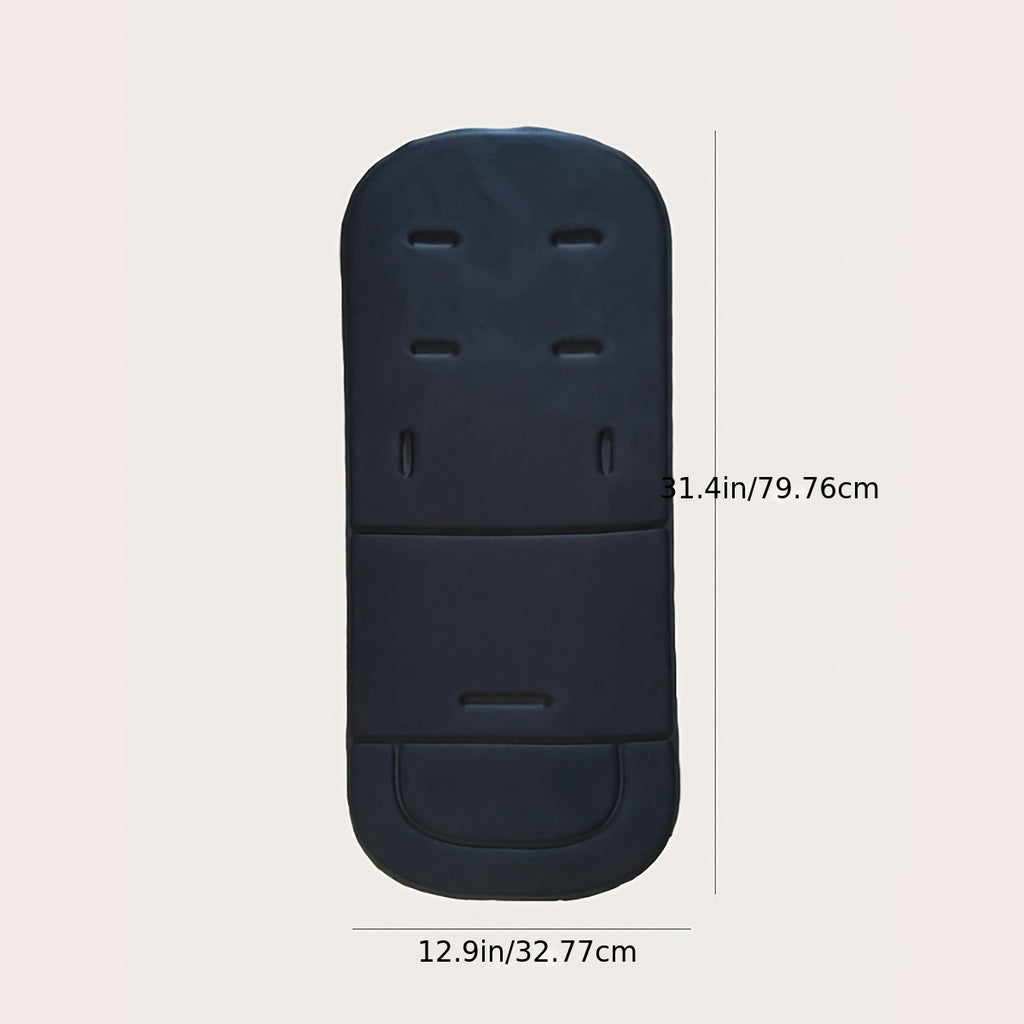 Breathable Non-Slip Stroller Seat Cushion - Soft Cushioned Pad with Easy-Clean Surface, Fit for Baby Carriages, Travel Strollers, Prams - Ideal for Newborns to Toddlers 0-3 Years Old - Travel & Everyday Use, Stroller Cushion, Easyclean Material