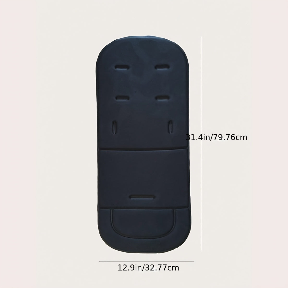 Breathable Non-Slip Stroller Seat Cushion - Soft Cushioned Pad with Easy-Clean Surface, Fit for Baby Carriages, Travel Strollers, Prams - Ideal for Newborns to Toddlers 0-3 Years Old - Travel & Everyday Use, Stroller Cushion, Easyclean Material