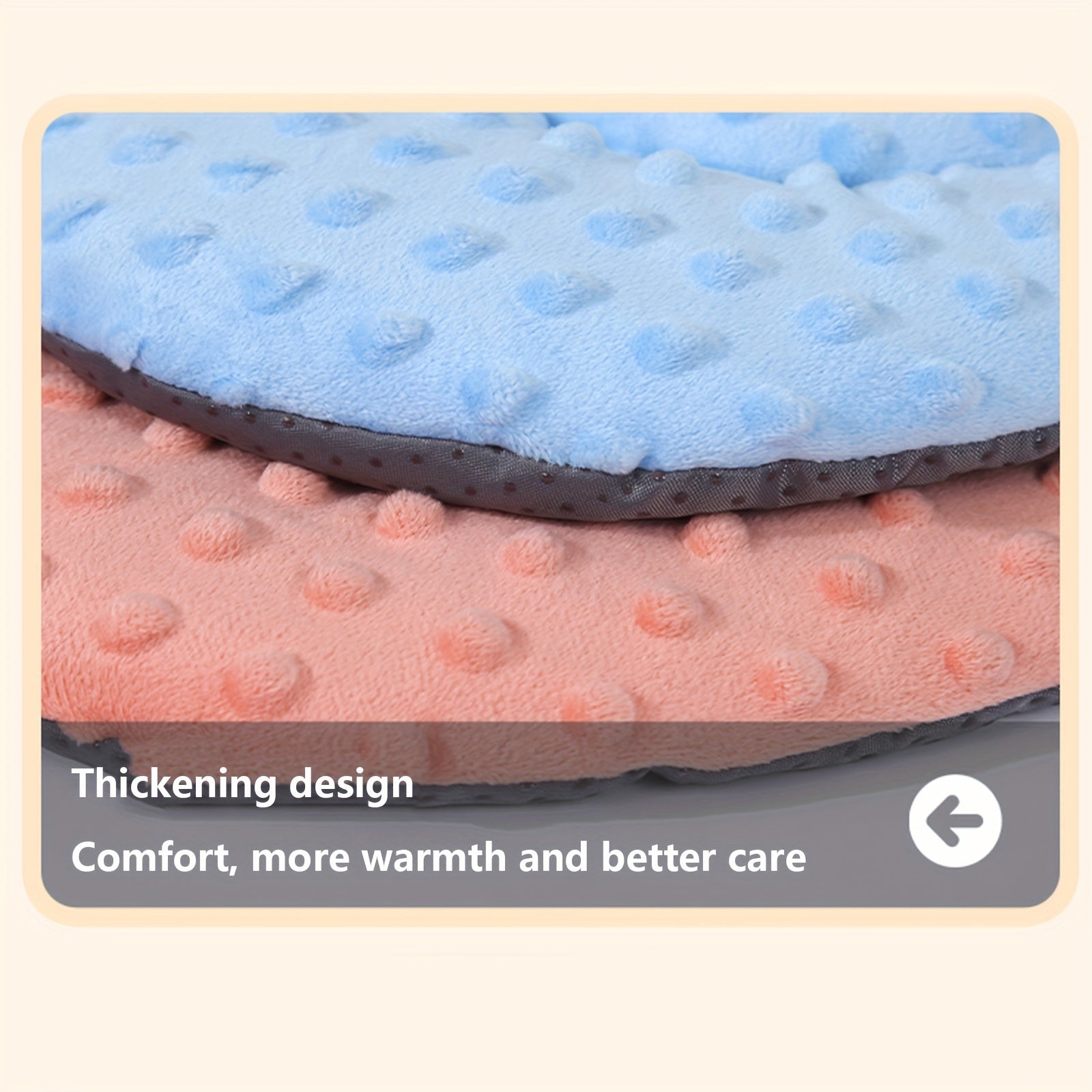 1pc Thickened Winter Car Seat Mat - Non-Slip, Warm & Comfortable Polyester Fiber Mat for Baby Strollers, Stroller Mat|Warmth Retaining Mat|Durable Stroller Mat, Stroller Accessories