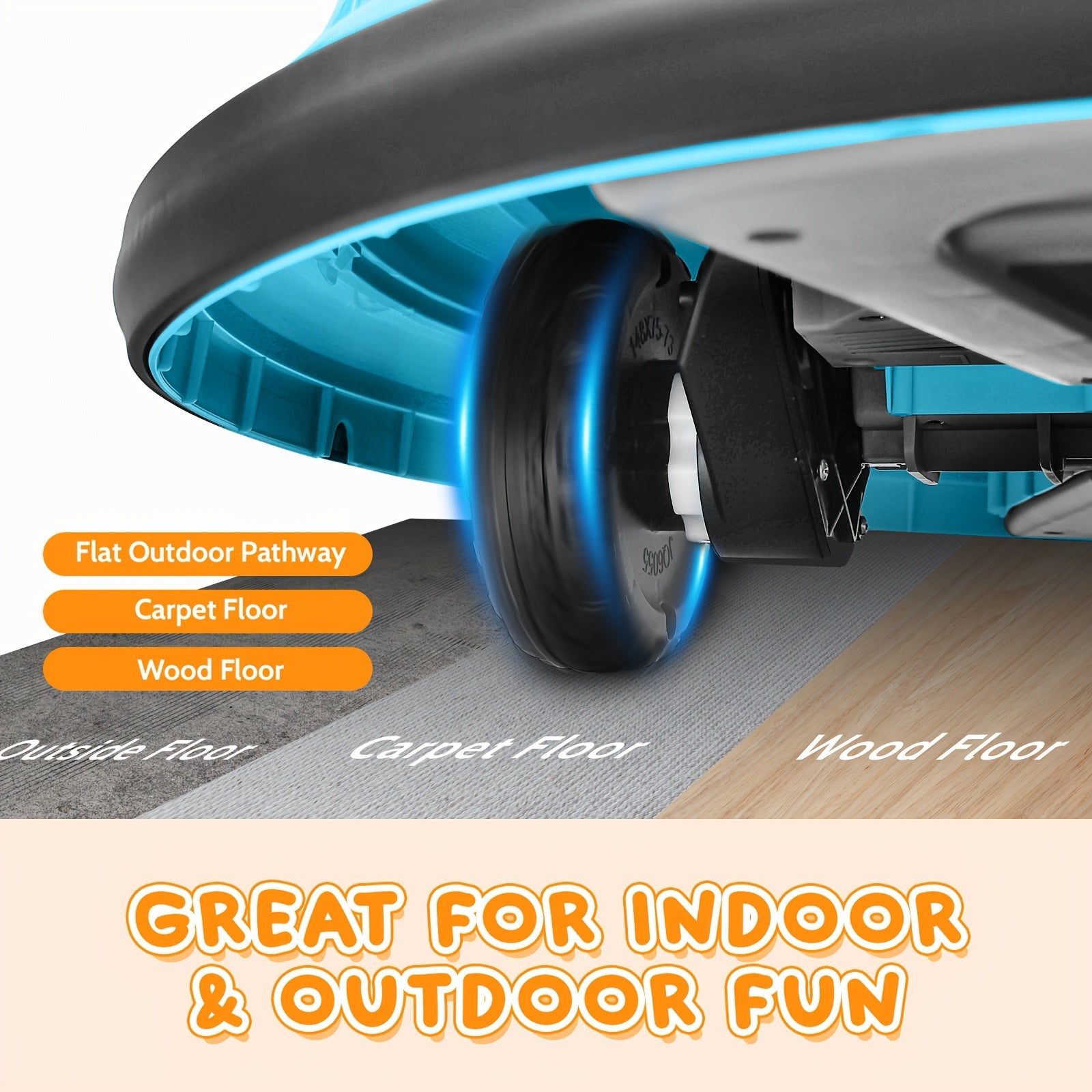 12V Electric Bumper Car For Kids With Remote Control, 360° Spin, LED Lights & Music, Ride-On Toy For Toddlers