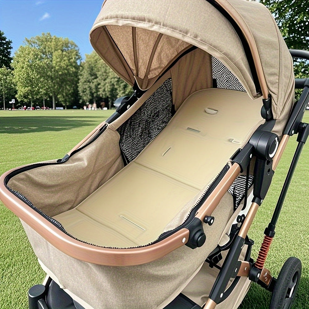 Breathable Non-Slip Stroller Seat Cushion - Soft Cushioned Pad with Easy-Clean Surface, Fit for Baby Carriages, Travel Strollers, Prams - Ideal for Newborns to Toddlers 0-3 Years Old - Travel & Everyday Use, Stroller Cushion, Easyclean Material