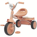 UBRAVOO Youngsters Foldable Tricycle Trike with Pedals, Unique PU Wheels with Elasticity Shock-absorbing Effect, Cool Lights, 1-5 Years