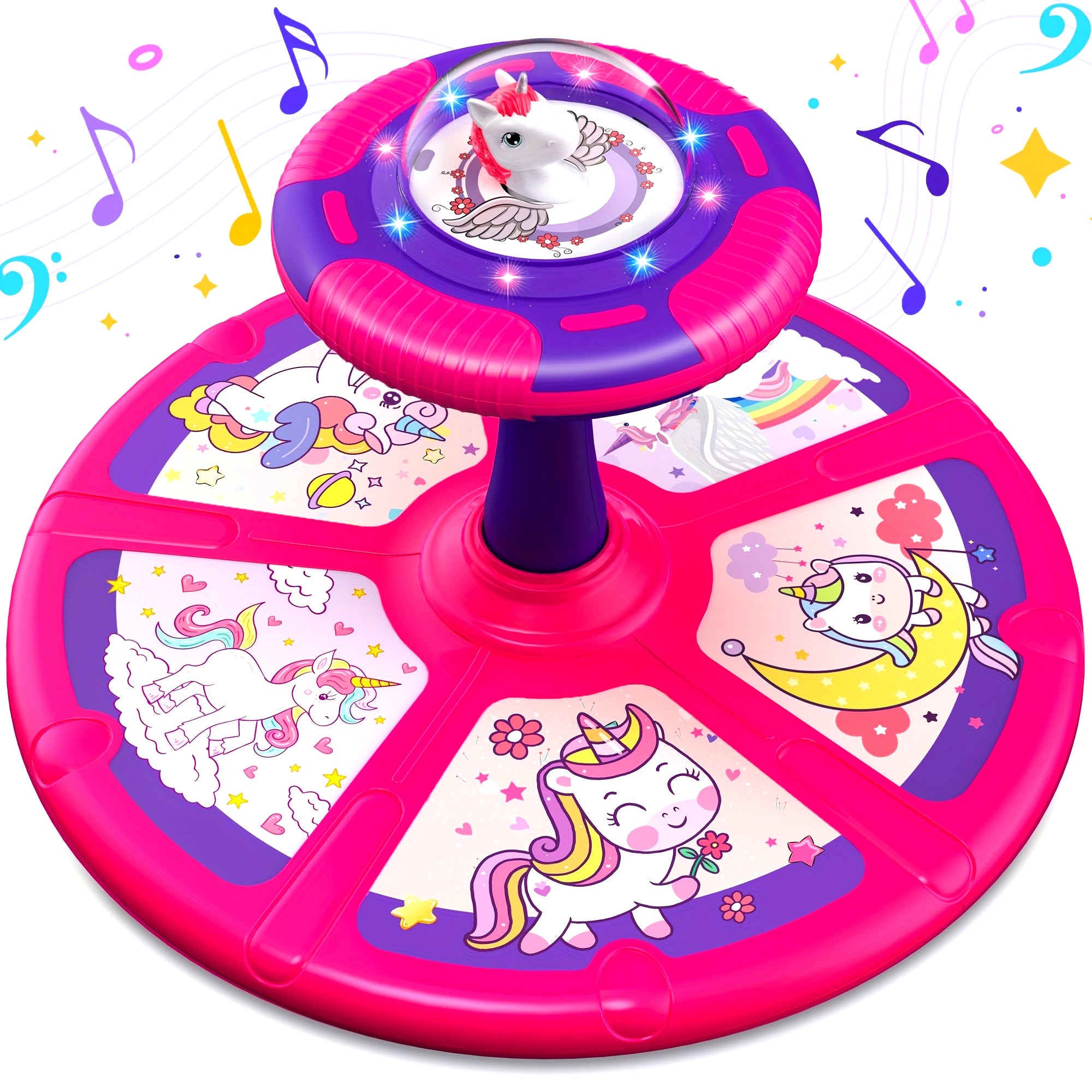 Unicorn Sit And Spin Toys for Youngsters Christmas Gift