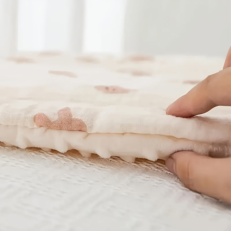 Bambinocomfort, Boobee Soft Bean Velvet Youngsters Stroller Cushion - Comfortable & Cozy, Perfect for Dining Chairs and Strollers, Ideal for Home or Travel, Mixed\u002F Yellow, Christmas