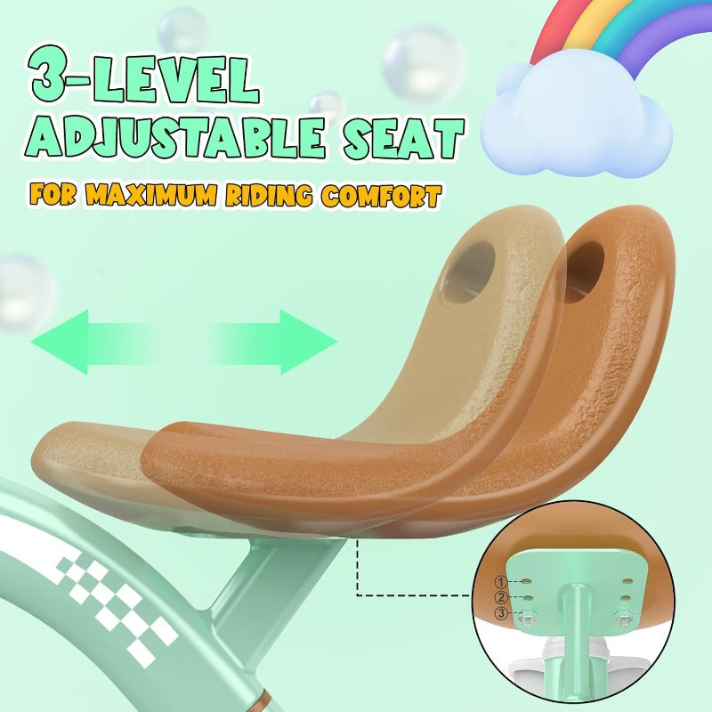 Toddler Tricycle for 13 35 Year Olds Colorful Lighting Toddler Bike Baby Toys for Ages 24 Boys 3Level Adjustable Seat 2 3 4 5 Year Old Birthday Gifts