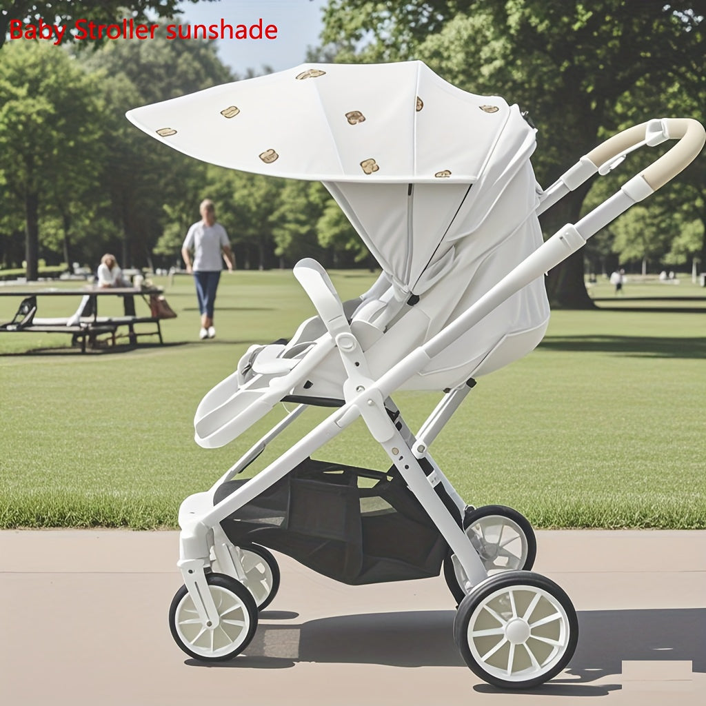 Baby Stroller Sunshade And Sunshade Roof Are Suitable For Various Car Models For Easy Storage And Installation In One Second (the Stroller Needs To Have An Original Roof, Otherwise It Cannot Be Used)