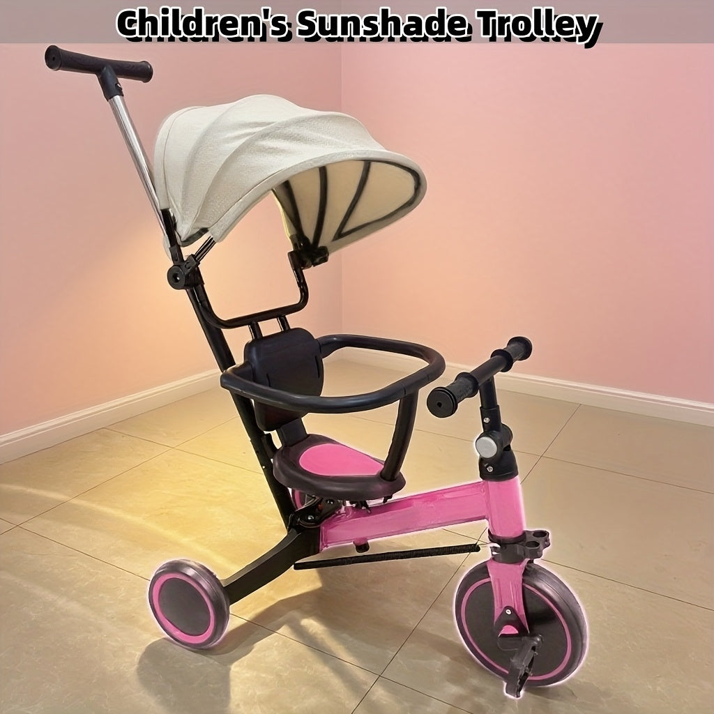 5-in-1 Stroller Bike Balance Scooter New Kids' Multifunctional Tricycle Ideal for Christmas, Thanksgiving, Halloween, Easter, Valentine's Day, and Birthday Gifts