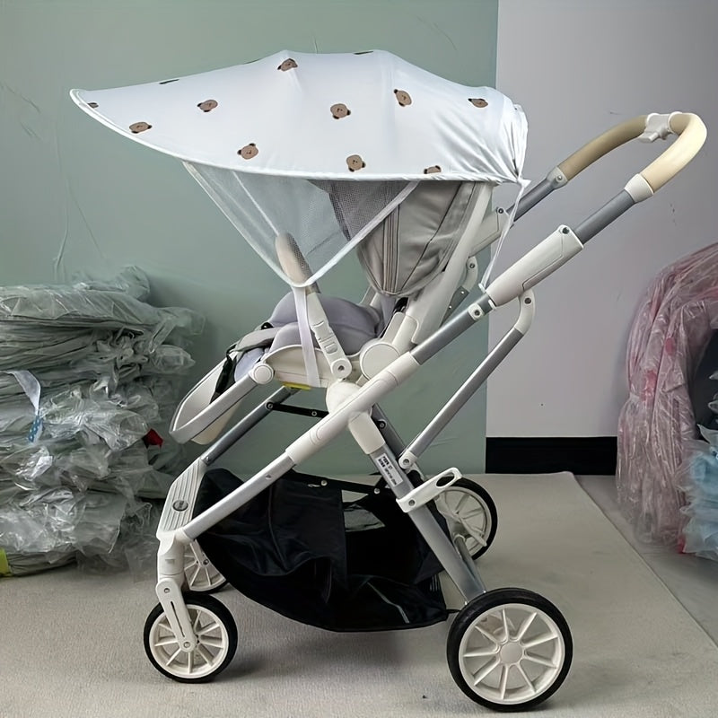 Baby Stroller Sunshade And Sunshade Roof Are Suitable For Various Car Models For Easy Storage And Installation In One Second (the Stroller Needs To Have An Original Roof, Otherwise It Cannot Be Used)