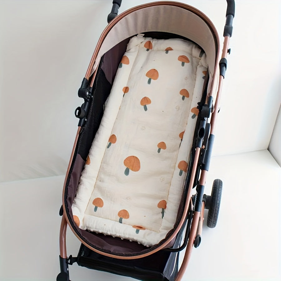 Bambinocomfort, Boobee Soft Bean Velvet Youngsters Stroller Cushion - Comfortable & Cozy, Perfect for Dining Chairs and Strollers, Ideal for Home or Travel, Mixed\u002F Yellow, Christmas