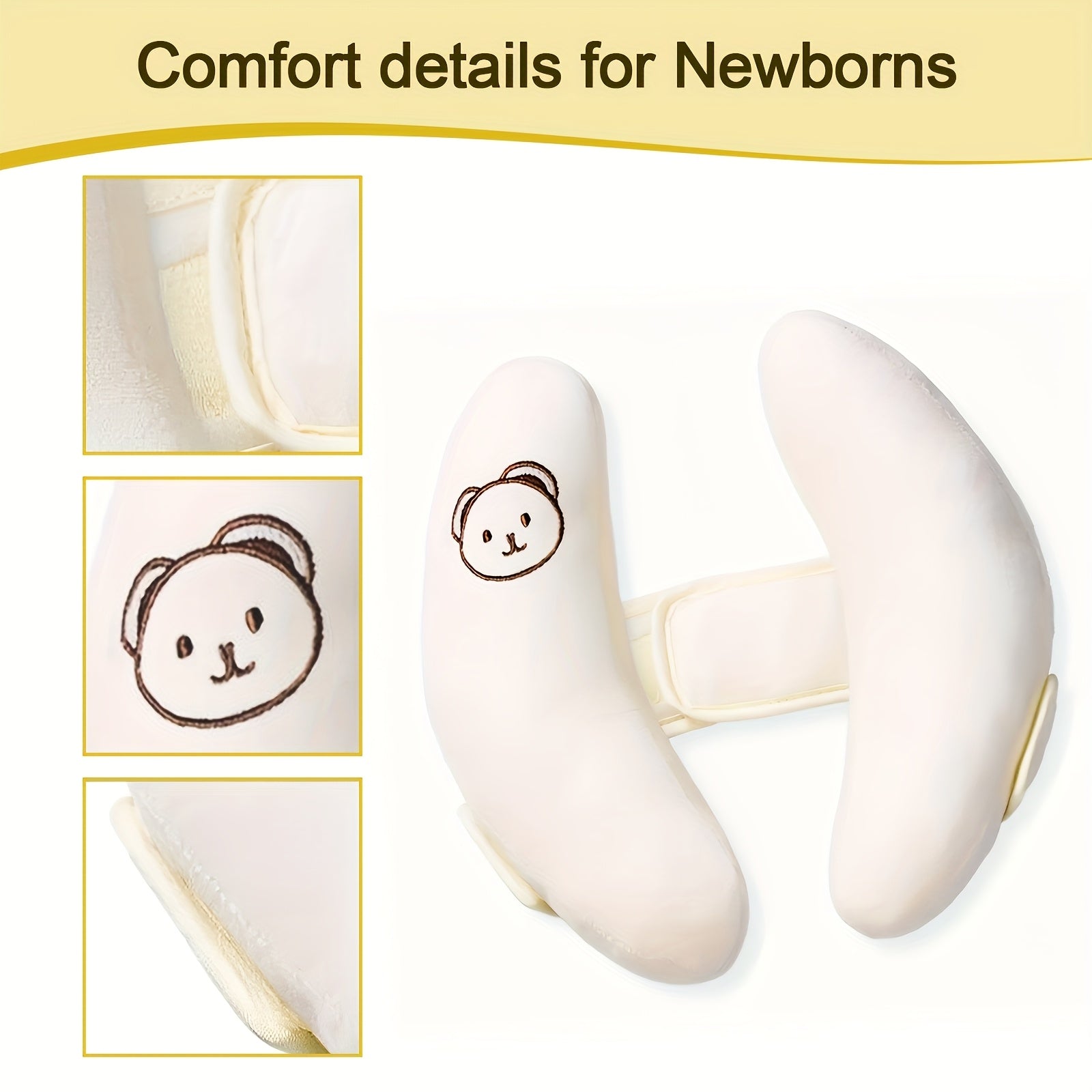 1pc Newborn Safety Seat, Baby Stroller Headrest, Adjustable Head Fixed Neck Pillow, Suitable For Travel, Ideal Christmas And Thanksgiving Gifts