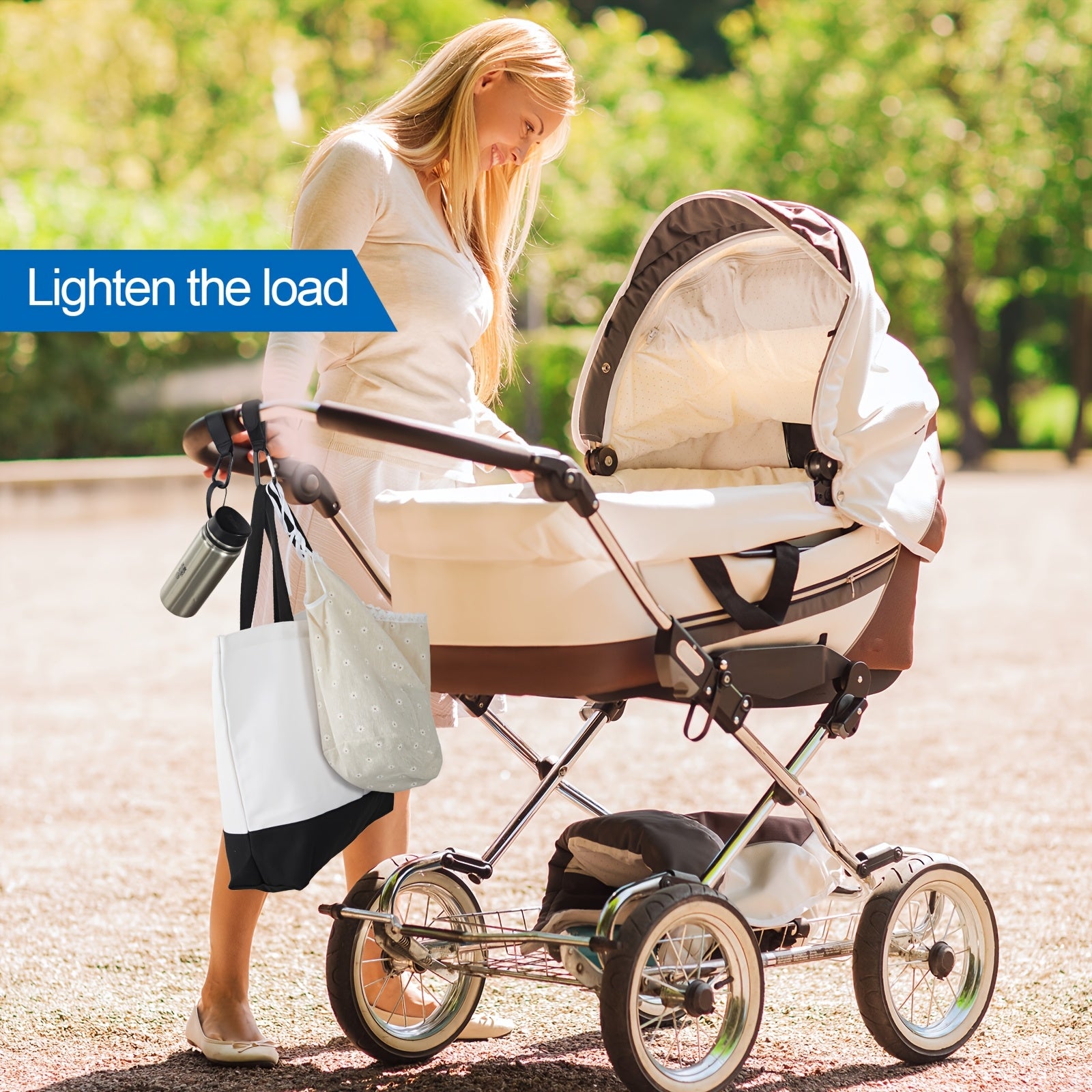 6 Pack Stroller Hooks For Hanging Diaper Bags Stroller Clips For Bags Multipurpose Hooks For Grocery Shopping Bags Stroller Accessories Pram Buggy Clips Straps Hook