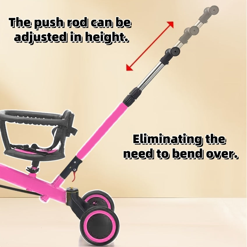 5-in-1 Stroller Bike Balance Scooter New Kids' Multifunctional Tricycle Ideal for Christmas, Thanksgiving, Halloween, Easter, Valentine's Day, and Birthday Gifts