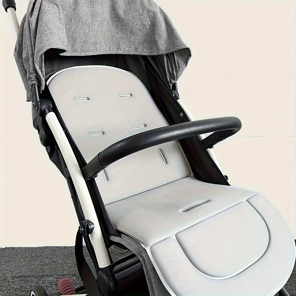 Breathable Non-Slip Stroller Seat Cushion - Soft Cushioned Pad with Easy-Clean Surface, Fit for Baby Carriages, Travel Strollers, Prams - Ideal for Newborns to Toddlers 0-3 Years Old - Travel & Everyday Use, Stroller Cushion, Easyclean Material