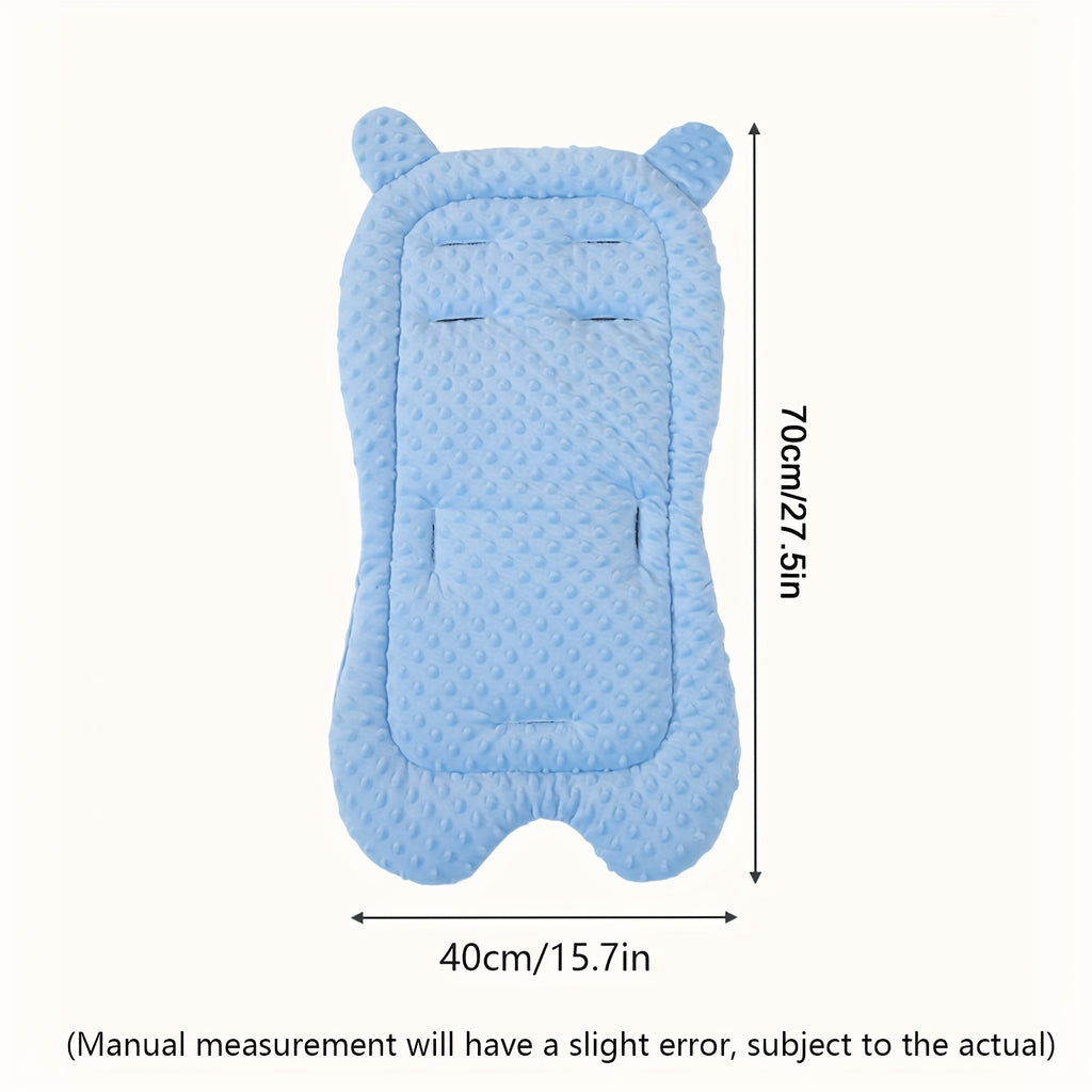 1pc Thickened Winter Car Seat Mat - Non-Slip, Warm & Comfortable Polyester Fiber Mat for Baby Strollers, Stroller Mat|Warmth Retaining Mat|Durable Stroller Mat, Stroller Accessories