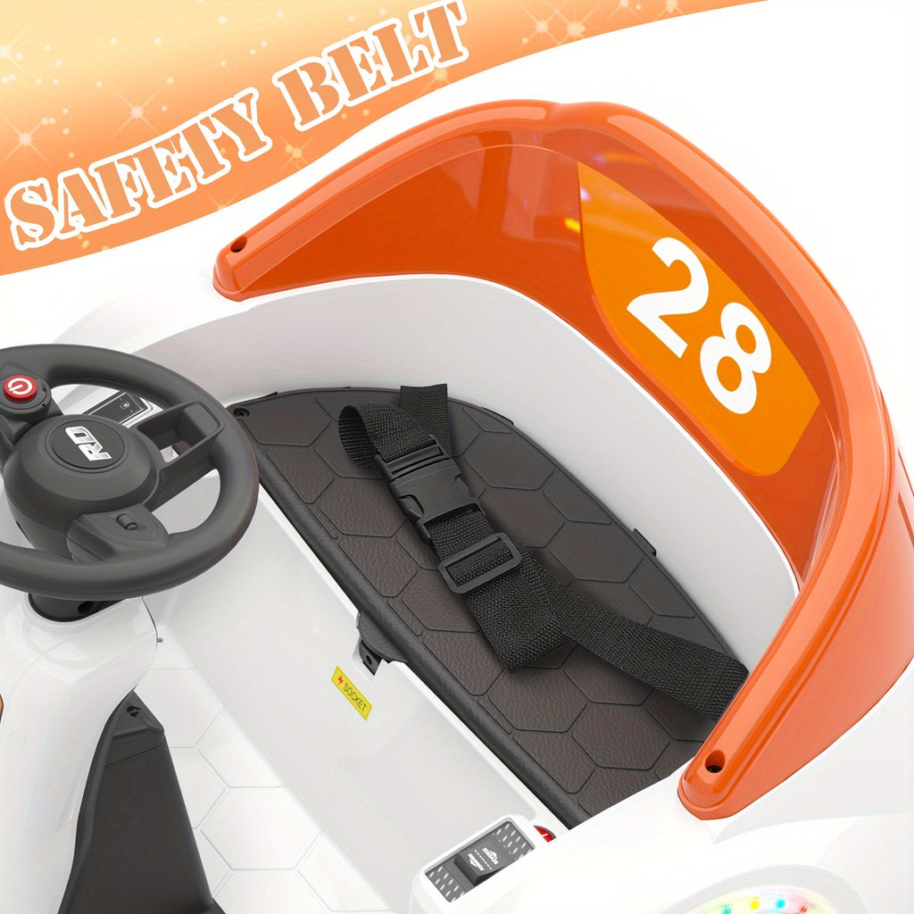 12V Electric Ride On Bumper Car for Kids & Toddlers 1.5, Baby Bumping Toy W\u002FRemote Control & 360 Degree Spin, Unique Steering Wheel Design And Seat Belt Protection, Birthday Gift
