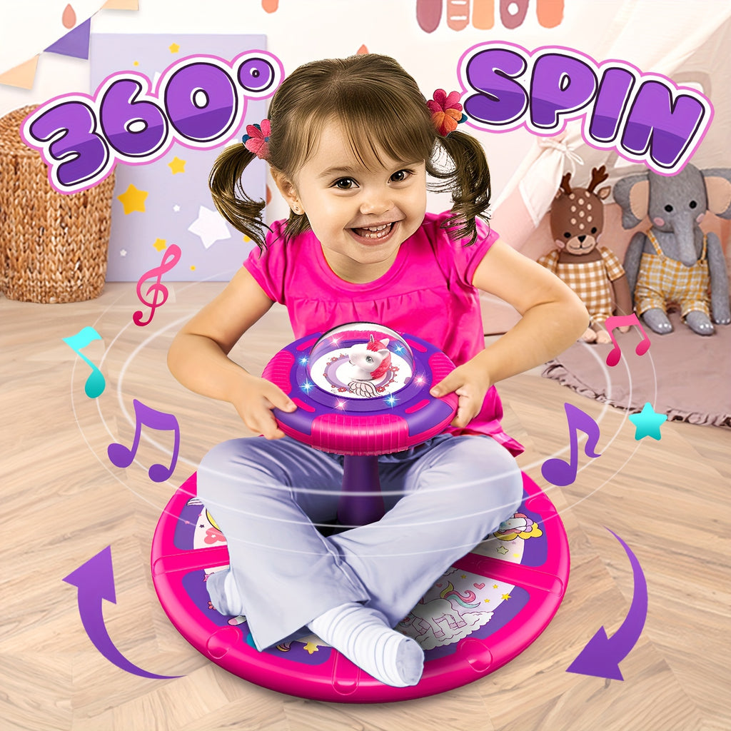Unicorn Sit And Spin Toys for Youngsters Christmas Gift